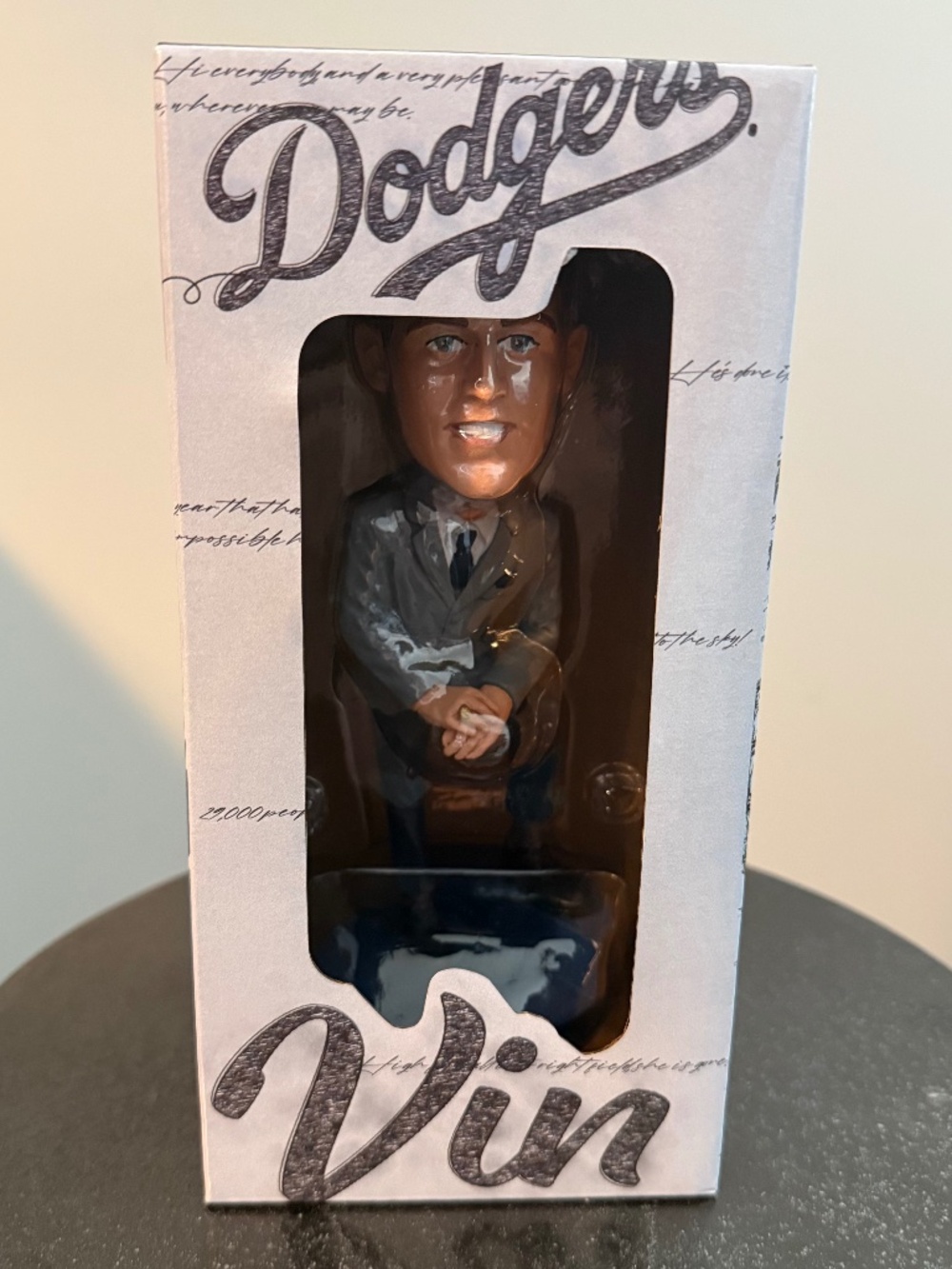 Vin Scully Dodgers Bobblehead Broadcaster Tribute SGA With Original Box